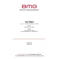 Sheet music OUTRO SULTAN