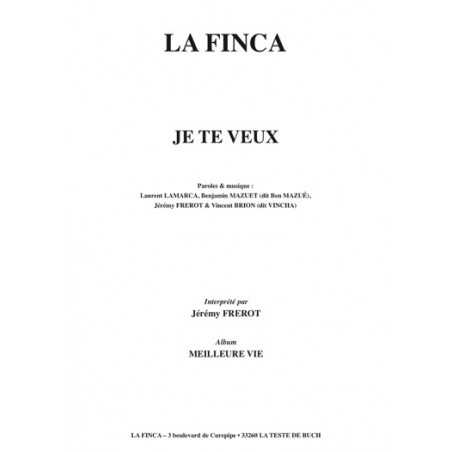 JE TE VEUX