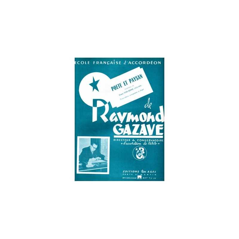 Sheet music POÈTE ET PAYSAN RAYMOND GAZAVE