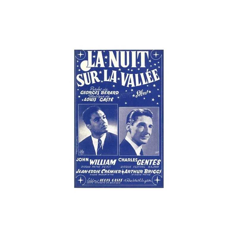 Partition LA NUIT SUR LA VALLÉE (Melodie-Lyrics) John WILLIAMS