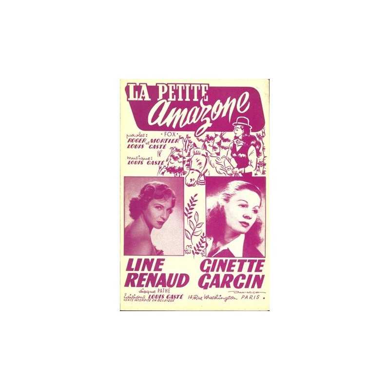Partition LA PETITE AMAZONE (Melodie-Lyrics) Ginette GARCIN