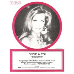 Partition DÉDIÉ À TOI DALIDA