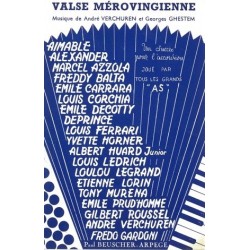 Partition VALSE MÉROVINGIENNE André VERCHUREN