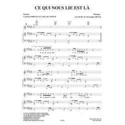 Partition CE QUI NOUS LIE EST LÀ Camélia JORDANA