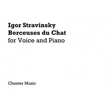 BERCEUSES DU CHAT FOR VOICE AND PIANO