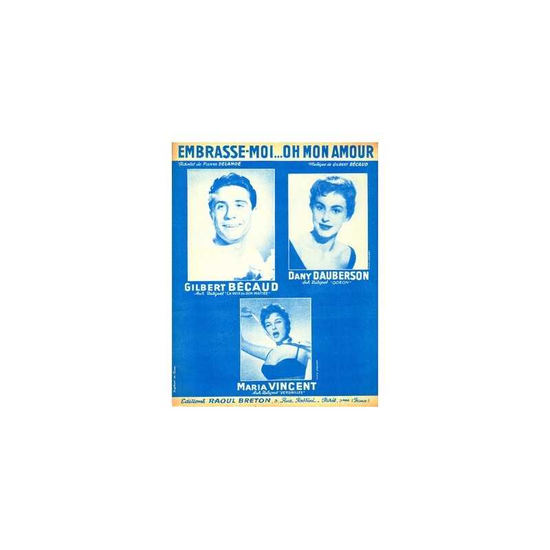 Partition EMBRASSE-MOI...OH MON AMOUR GILBERT BECAUD