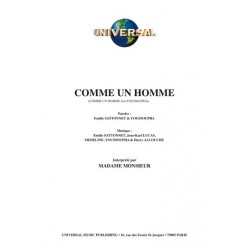 Partition COMME UN HOMME MADAME MONSIEUR