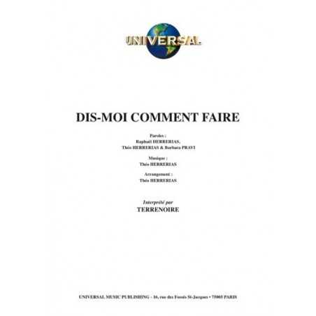 DIS-MOI COMMENT FAIRE