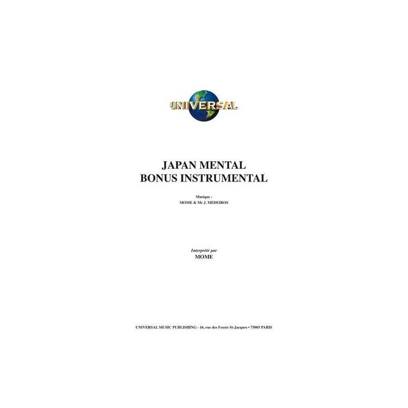 Partition JAPAN MENTAL BONUS INSTRUMENTAL MOME