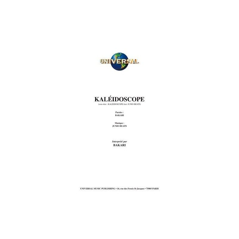 Partition KALÉIDOSCOPE BAKARI