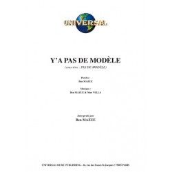 Partition Y’A PAS DE MODÈLE Ben MAZUÉ