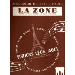 Sheet music LA ZONE TONY MURENA & EMILE CARRARA