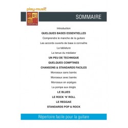 RÉPERTOIRE FACILE POUR LA GUITARE