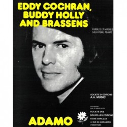 Partition EDDY COCHRAN BUDDY HOLLY AND BRASSENS Salvatore ADAMO