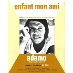 Partition ENFANT MON AMI Salvatore ADAMO