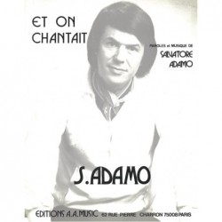 Partition ET ON CHANTAIT Salvatore ADAMO