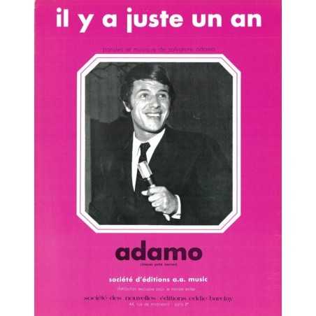 IL Y A JUSTE UN AN