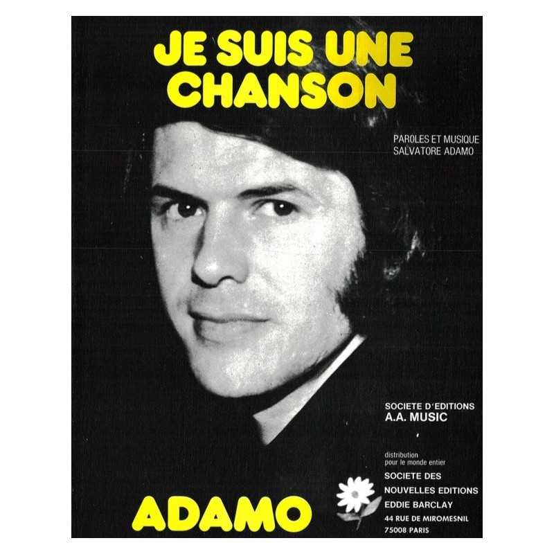 Partition JE SUIS UNE CHANSON Salvatore ADAMO