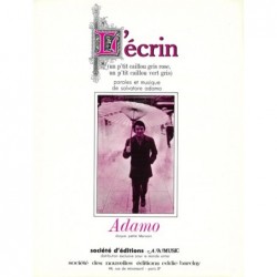 Partition L'ÉCRIN Salvatore ADAMO