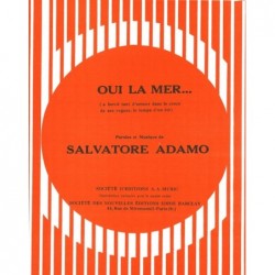 Partition OUI LA MER Salvatore ADAMO
