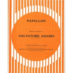 Partition PAPILLON Salvatore ADAMO