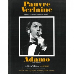 Partition PAUVRE VERLAINE Salvatore ADAMO