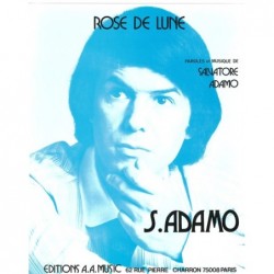 Partition ROSE DE LUNE Salvatore ADAMO