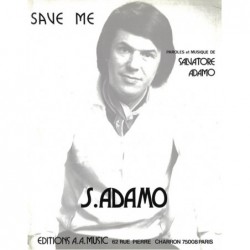Partition SAVE ME Salvatore ADAMO