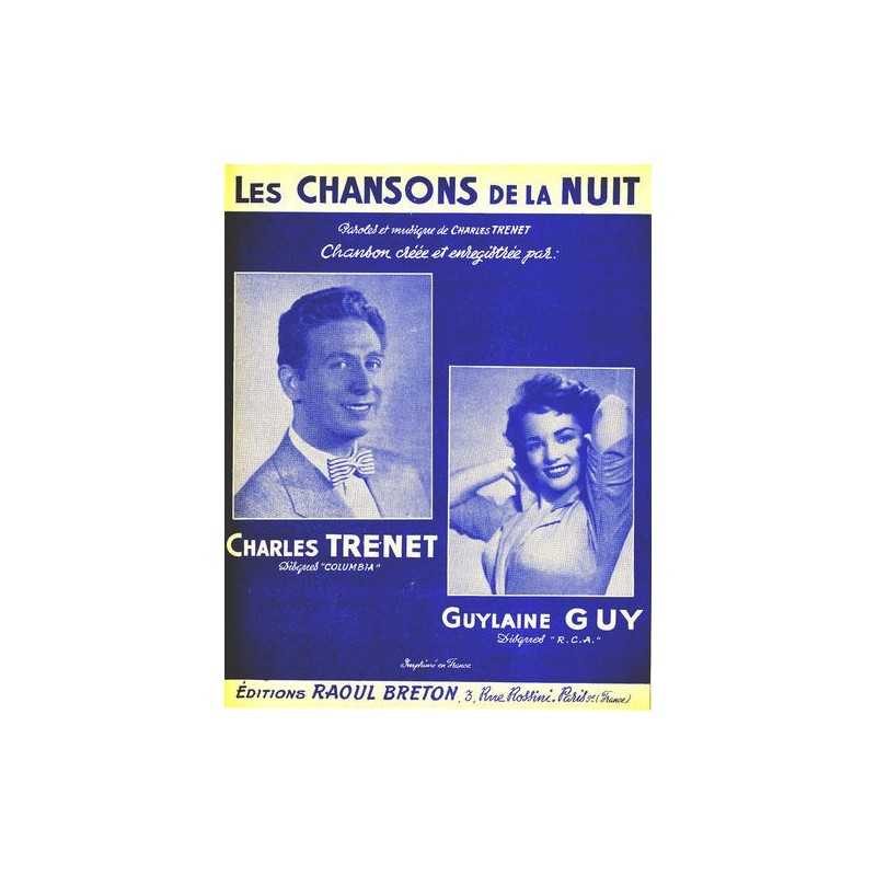 Partition LES CHANSONS DE LA NUIT Charles TRENET
