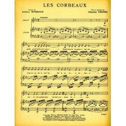 Partition LES CORBEAUX Charles TRENET