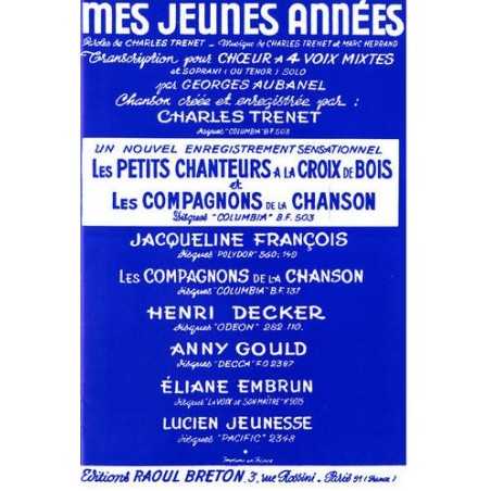 MES JEUNES ANNÉES (CHŒUR À 4 VOIX)