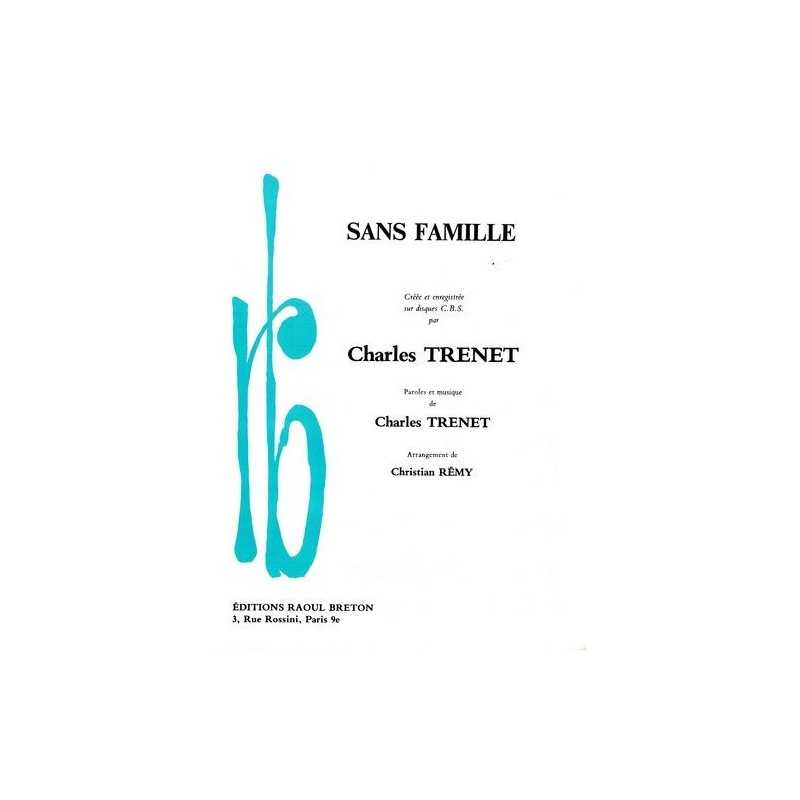 Partition SANS FAMILLE Charles TRENET