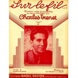 Partition SUR LE FIL Charles TRENET