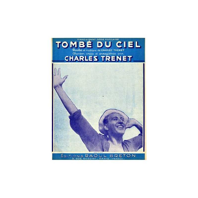 Sheet music TOMBÉ DU CIEL Charles TRENET