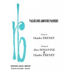 Partition VALSE DES AMOURS PASSÉES Charles TRENET