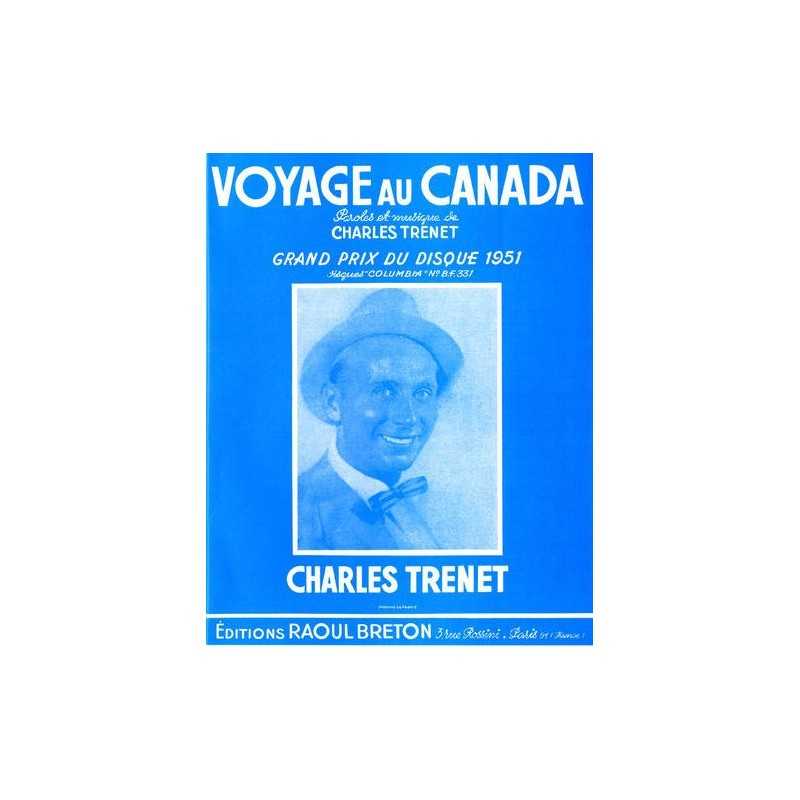 Partition VOYAGE AU Canada Charles TRENET