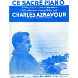 Partition CE SACRÉ PIANO Charles AZNAVOUR