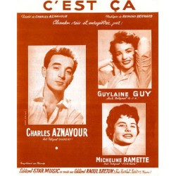 Partition C'EST ÇA Charles AZNAVOUR