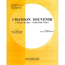 Partition CHANSON SOUVENIR Charles AZNAVOUR