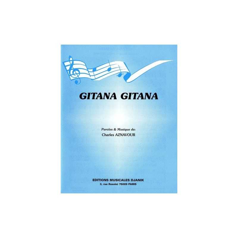 Partition GITANA GITANA Charles AZNAVOUR