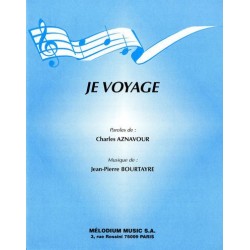 Partition JE VOYAGE Charles AZNAVOUR
