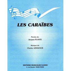 Partition LES CARAÏBES Charles AZNAVOUR