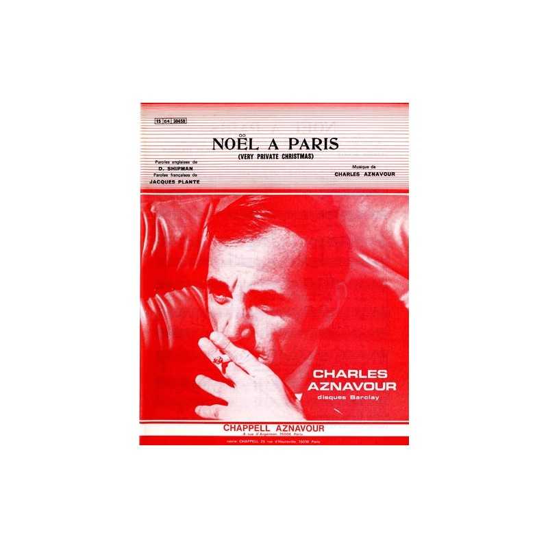 Partition NOËL À PARIS Charles AZNAVOUR