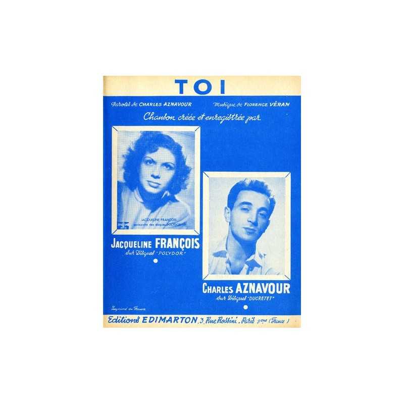 Partition TOI Charles AZNAVOUR