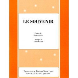 Sheet music LE SOUVENIR Serge LAMA