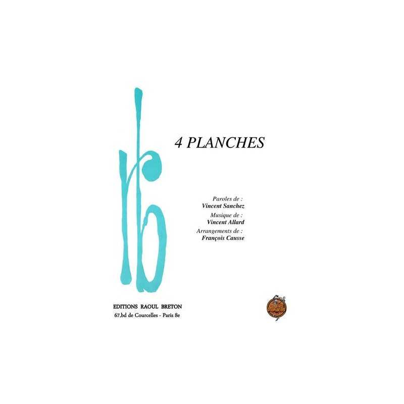 Partition 4 PLANCHES ZOUFRIS MARACAS