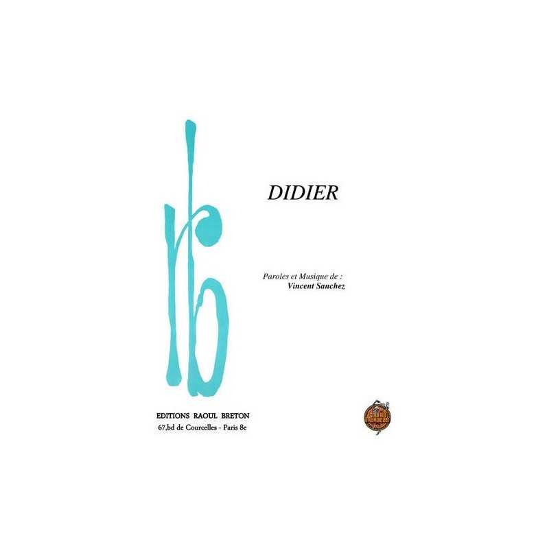 Partition DIDIER ZOUFRIS MARACAS