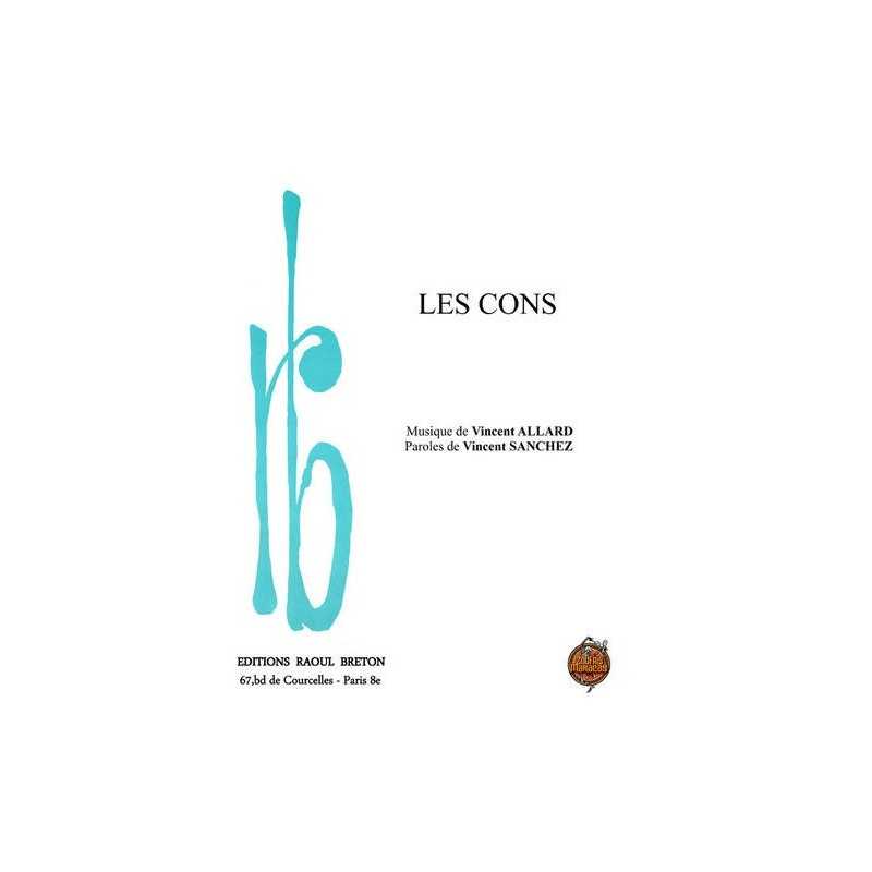 Partition LES CONS ZOUFRIS MARACAS