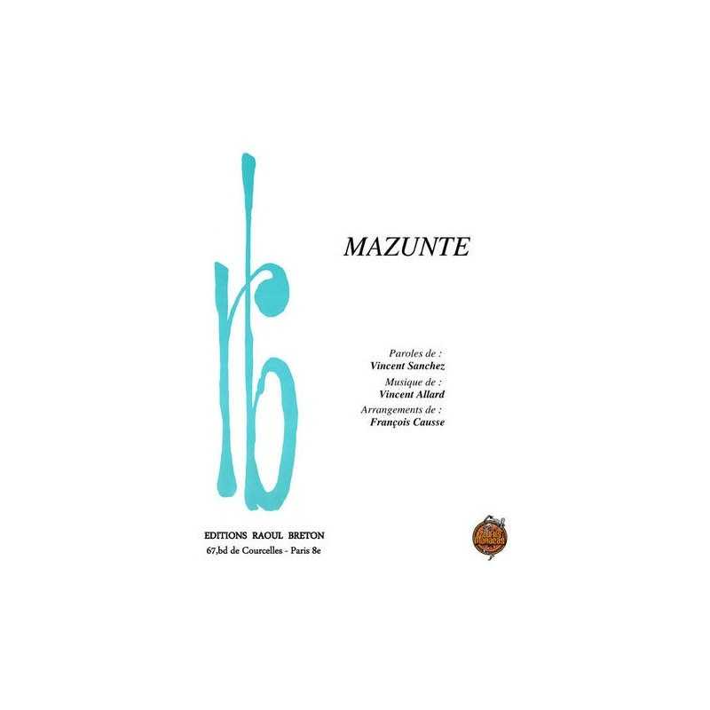 Partition MAZUNTE ZOUFRIS MARACAS