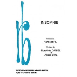 Partition INSOMNIE Agnès BIHL